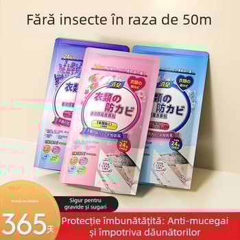 Royal Incense bile pentru molii în șifonier cu parfum de trandafir — protecție împotriva mucegaiului, insectelor și umidității, 96 buc.