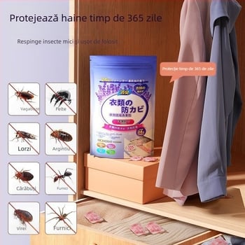 Royal Incense bile pentru molii în șifonier cu parfum de trandafir — protecție împotriva mucegaiului, insectelor și umidității, 96 buc.