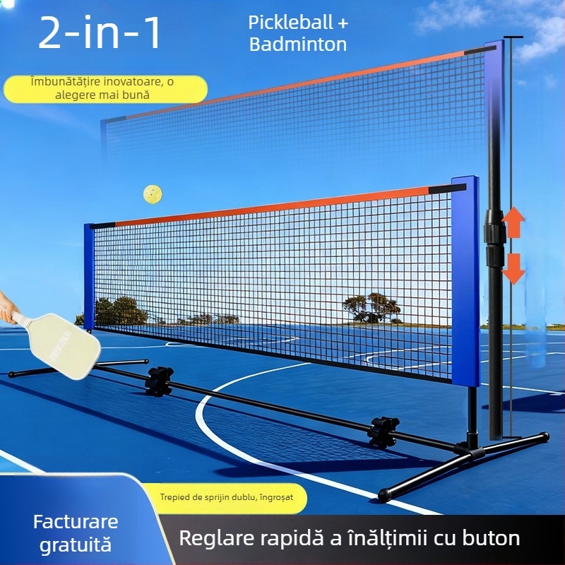 Ramă de plasă badminton portabilă din aliaj de aluminiu, personalizabilă, pentru badminton și tenis