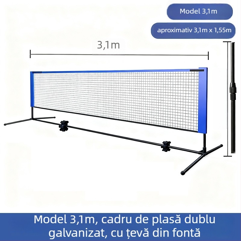 Ramă de plasă badminton portabilă din aliaj de aluminiu, personalizabilă, pentru badminton și tenis