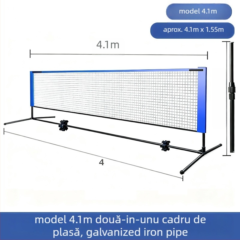 Ramă de plasă badminton portabilă din aliaj de aluminiu, personalizabilă, pentru badminton și tenis
