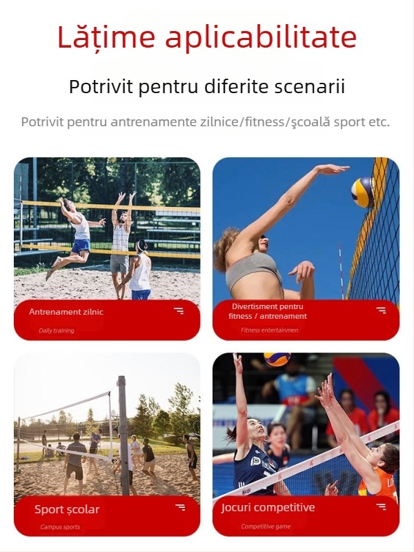 Plasă de volei pentru competiție standard, cadru îngroșat și greu, Chenhong, material poliester/PE