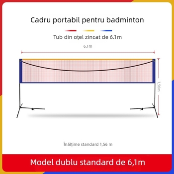 Cssit ramă de plasă badminton, portabilă, pliabilă, pentru interior și exterior, standard de competiție profesională