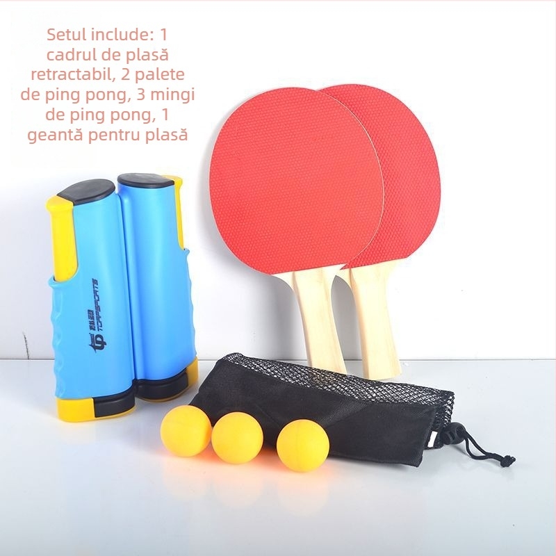 Suport plasă de tenis de masă – îngroșat, portabil, extensibil, pentru exterior