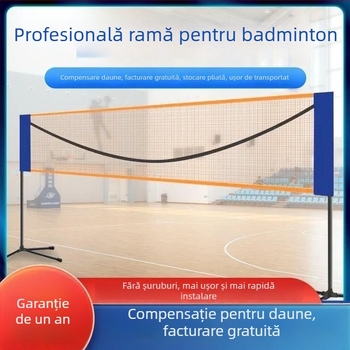 Suport portabil pentru plasă de badminton – pliabil, pentru interior și exterior, utilizare acasă