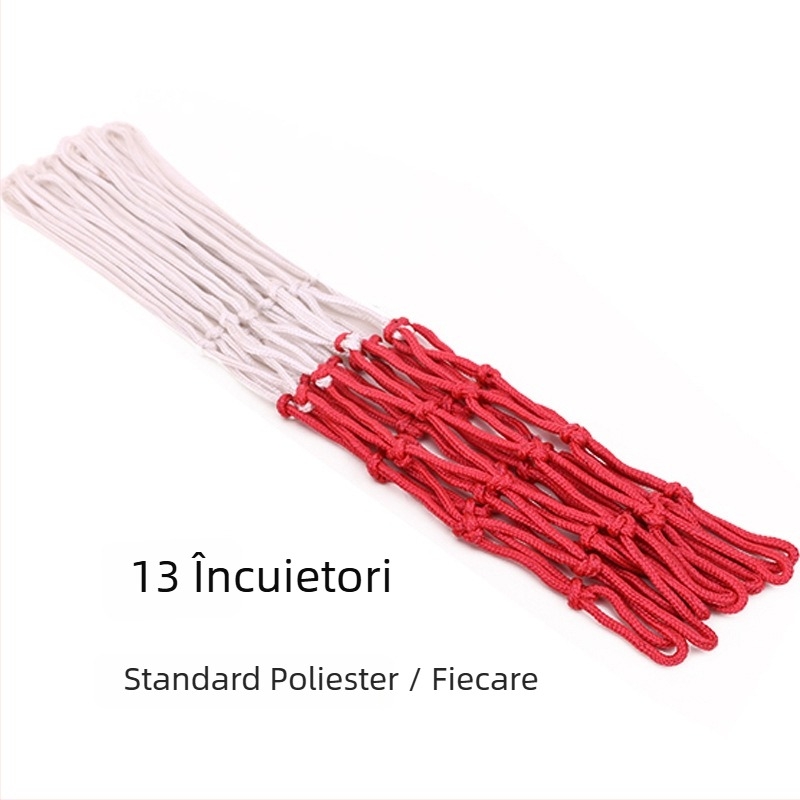 ANSHUV Plasă de baschet din poliester îngroșat, 0,3 kg, pregătită pentru etichetă privată, procesare personalizată disponibilă