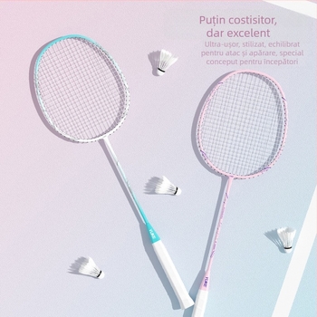 Rachetă de badminton Yuke, cadru din fibră de carbon, greutate 85–89 g, lovitură directă, grosimea mânerului G2