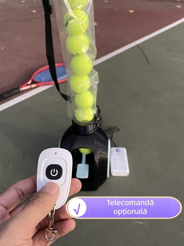 Mașină portabilă de servire a mingilor de tenis, pliabilă, pentru antrenament, autoservire