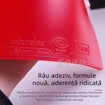 Galaxy Moon12 gumă uscată de ping-pong – monobloc, cu adeziv invers, pentru rever