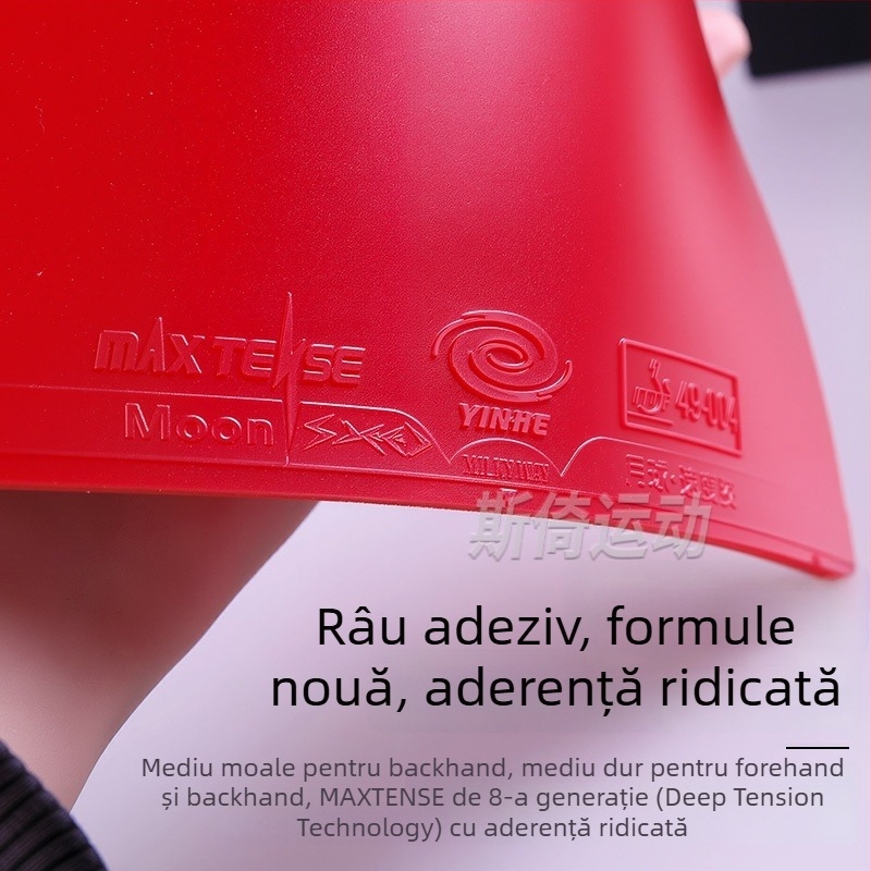 Galaxy Moon12 gumă uscată de ping-pong – monobloc, cu adeziv invers, pentru rever