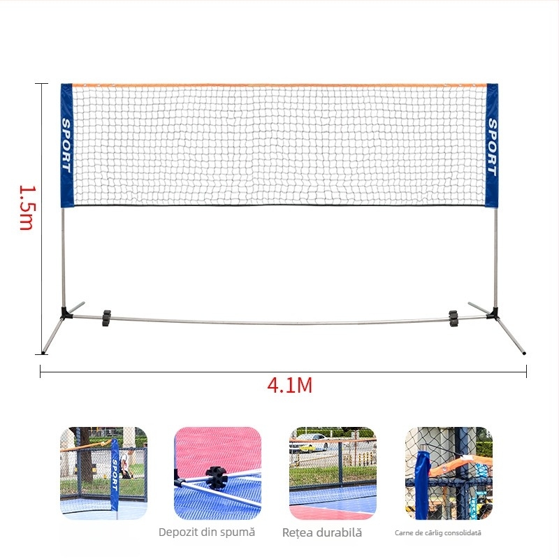 Cadru portabil pentru plasă de badminton – pentru utilizare în interior și în exterior, brand Xin Yue; Material: 21251174255; Categorie: badminton column