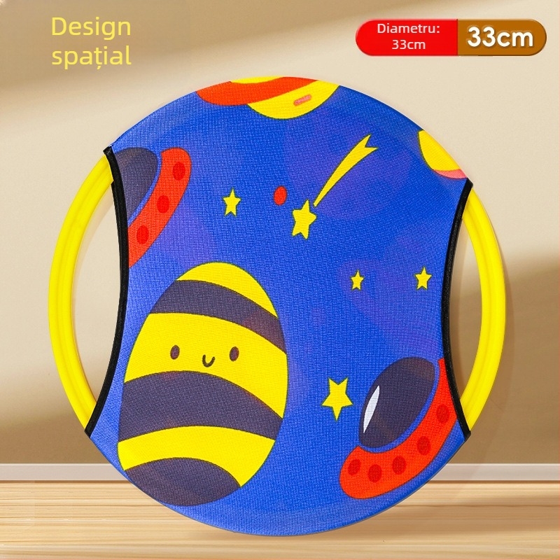 Set dublu de aruncare și prindere cu inele — jucărie PVC pentru interacțiune părinte-copil, interior și exterior (14+)