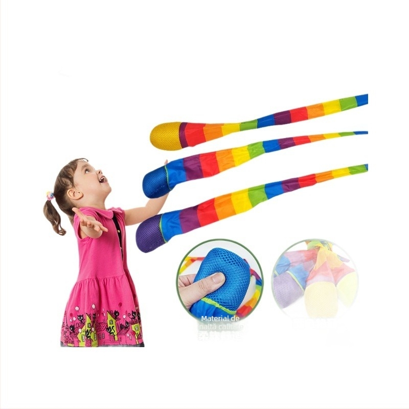 minge de aruncat din material textil, rezistentă la vânt, pentru antrenament senzorial, pentru copii 4-6 ani, ambalată într-o pungă PP