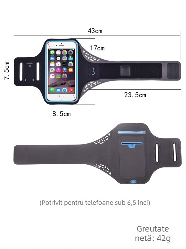 Bandă de braț pentru telefon, unisex, din Lycra — pentru alergare în aer liber, husă de telefon pe braț