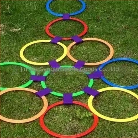 Ajutoare de antrenament pentru copii: inel de agilitate pentru hopscotch și antrenament de fotbal, material PP
