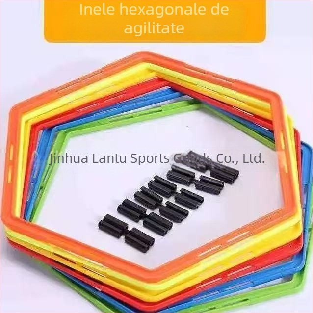 Ajutoare de antrenament pentru copii: inel de agilitate pentru hopscotch și antrenament de fotbal, material PP