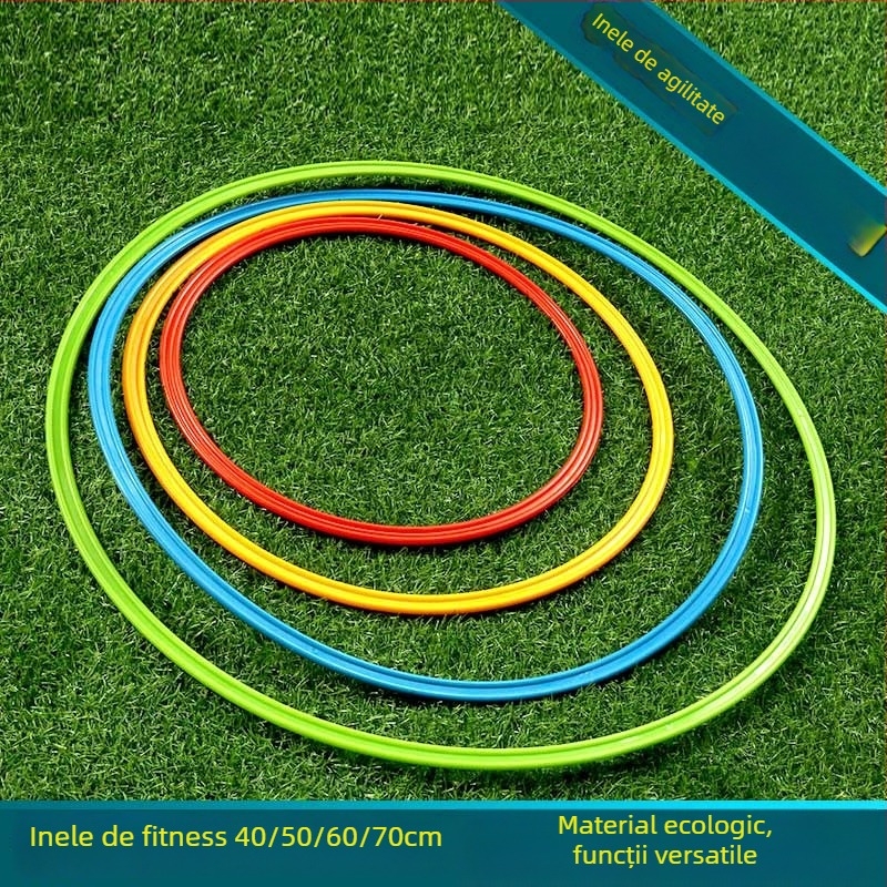 Ajutoare de antrenament pentru copii: inel de agilitate pentru hopscotch și antrenament de fotbal, material PP