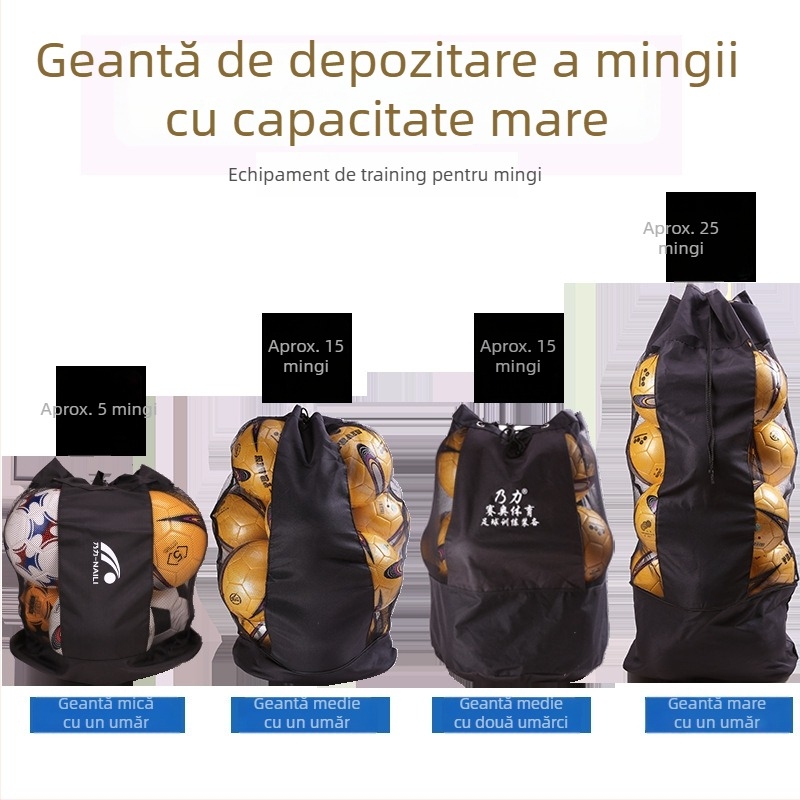 Geantă din pânză pentru echipament de fotbal, geantă sport casuală pentru echipamente de fotbal