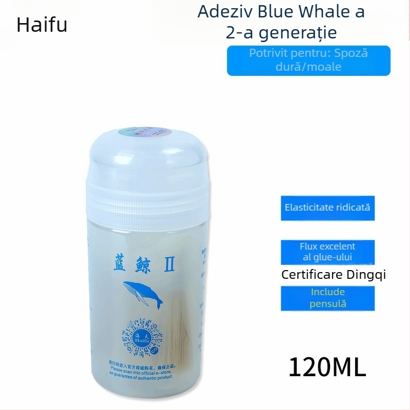 Lipici pentru tenis de masă, organic solubil în apă, Blue Whale 2 Gen