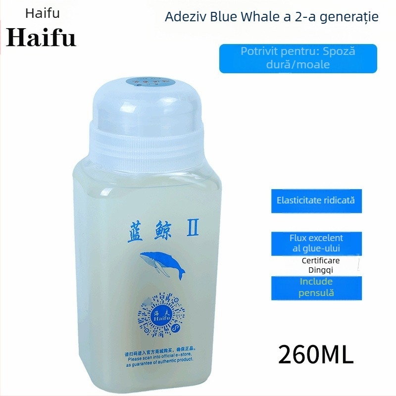 Lipici pentru tenis de masă, organic solubil în apă, Blue Whale 2 Gen