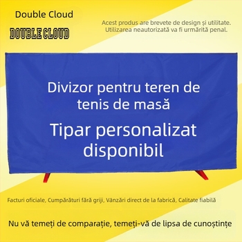 Barieră integrată detașabilă pentru teren de ping-pong, cadru din țeavă galvanizată și pânză Oxford, personalizare disponibilă, potrivită pentru ping-pong și alte sporturi cu mingi