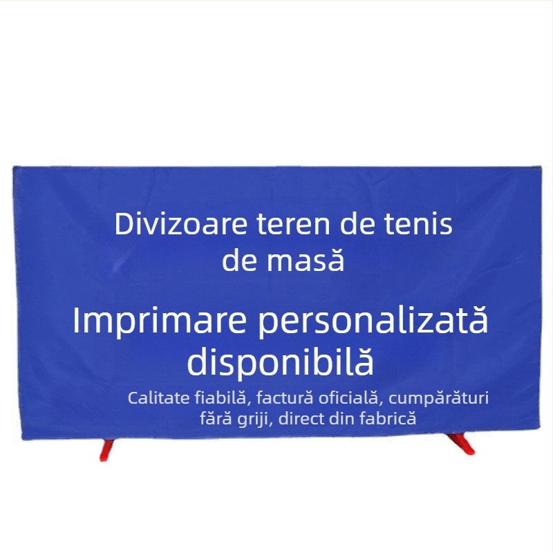 Barieră integrată detașabilă pentru teren de ping-pong, cadru din țeavă galvanizată și pânză Oxford, personalizare disponibilă, potrivită pentru ping-pong și alte sporturi cu mingi