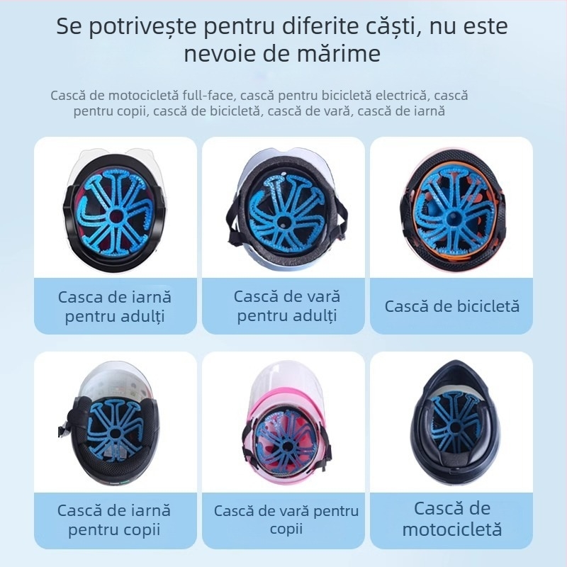 TDGO căptușeală interioară din silicon pentru cască de motocicletă electrică, respirabilă, anti-presiune asupra părului, unisex adulți