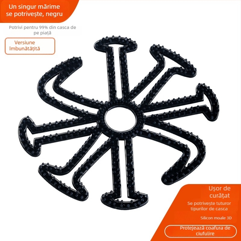 TDGO căptușeală interioară din silicon pentru cască de motocicletă electrică, respirabilă, anti-presiune asupra părului, unisex adulți