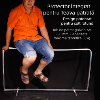 Panou pentru gardul terenului de ping-pong, cu separator integrat detașabil, țeavă galvanizată, țesătură Oxford