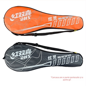 Set husă pentru rachete badminton HDS Red Double Happiness – ambalaj original, opțiuni cu acoperire parțială, potrivit pentru echipament de fitness și genți badminton/tenis