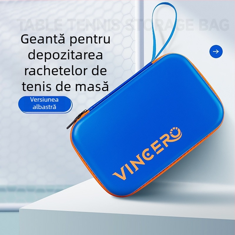 VINCERO geantă impermeabilă cu carcasă rigidă pentru rachete de tenis de masă și badminton, capacitate mare