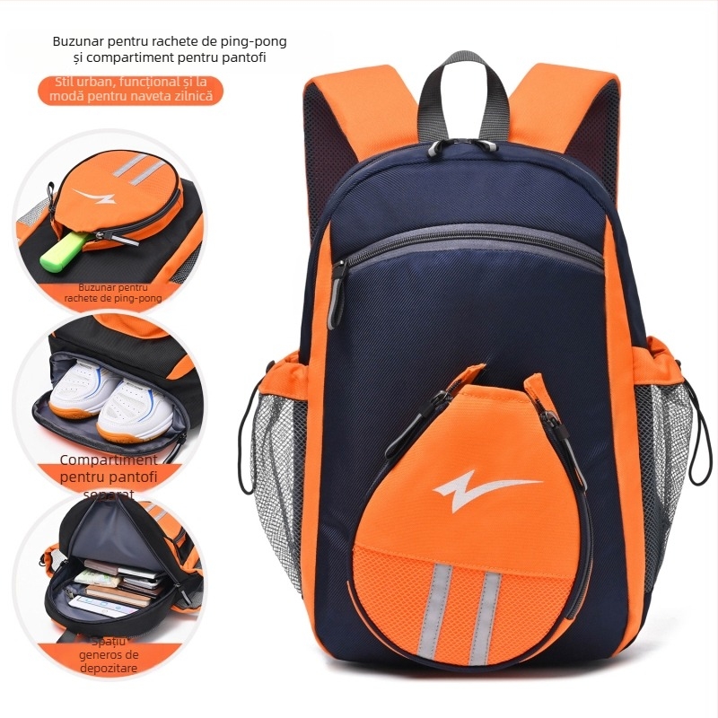 Geantă crossbody pentru tenis de masă — material Oxford, personalizare cu logo, marcă Zhang Zhuo, potrivită pentru sporturi în interior