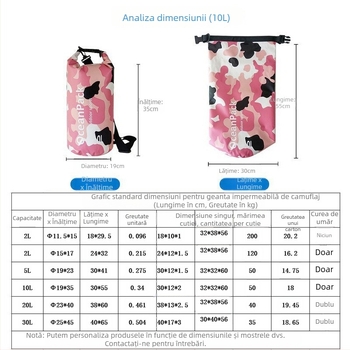 Sac de apă pentru exterior – kamuflaj 500D PVC cu plasă, stil leisure/sport/modă, brand TOWADE