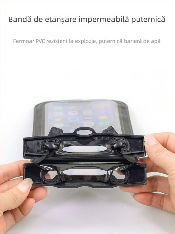 Geantă impermeabilă pentru telefon, PVC material, stil simplu, poate încăpea 1 telefon (Pentru recreere, scufundări, plajă, pescuit)