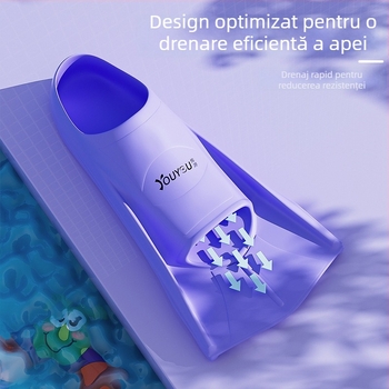 Labe de înot din silicon pentru antrenament, flotoare scurte pentru stilul liber și bras, echipament de scufundări