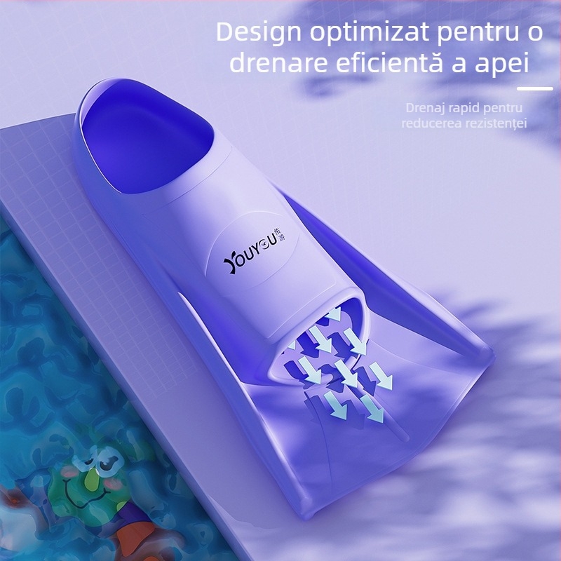 Labe de înot din silicon pentru antrenament, flotoare scurte pentru stilul liber și bras, echipament de scufundări