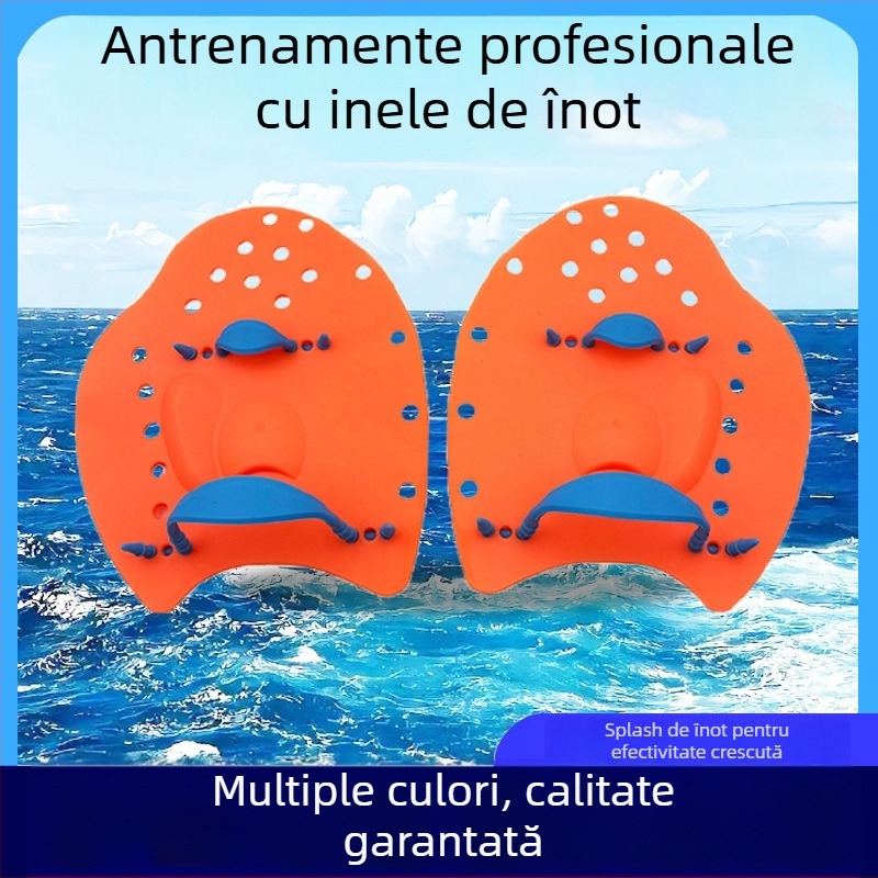 Palete de mână pentru înot – antrenament, PP + silicon, fără personalizare, ajută la înot și la mișcarea brațelor