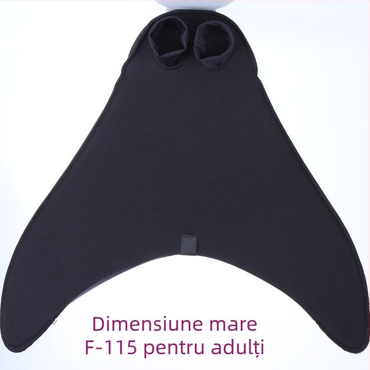 Fini de sirenă pentru adulți — Echipament de antrenament de înot dintr-o singură bucată, material PP + pânză de scufundare, brand BHS, personalizabil