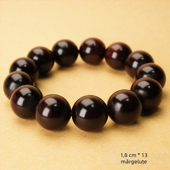 Brățară din lemn Jujube cu mărgele rotunde asemănătoare jadului – accesoriu taoist pentru manipulare, unisex, semi-artizanal și semi-mehanic, personalizabil