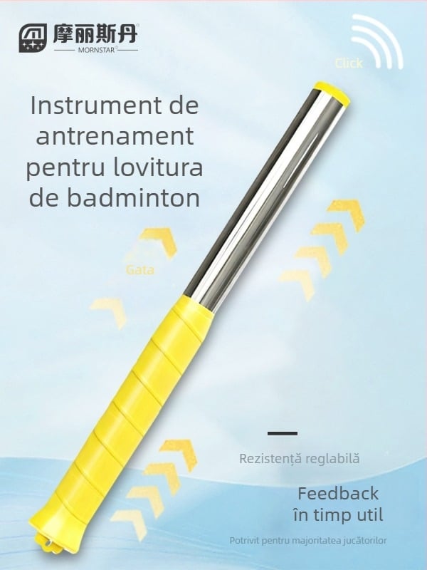 Dispozitiv de antrenament pentru badminton – instrument de antrenament pentru smash solo, cadru din aliaj de aluminiu, 95–100 g, duritate moderată, lovire directă, pentru începători