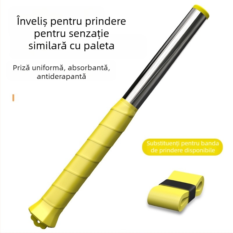 Dispozitiv de antrenament pentru badminton – instrument de antrenament pentru smash solo, cadru din aliaj de aluminiu, 95–100 g, duritate moderată, lovire directă, pentru începători