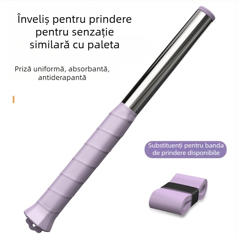 Dispozitiv de antrenament pentru badminton – instrument de antrenament pentru smash solo, cadru din aliaj de aluminiu, 95–100 g, duritate moderată, lovire directă, pentru începători