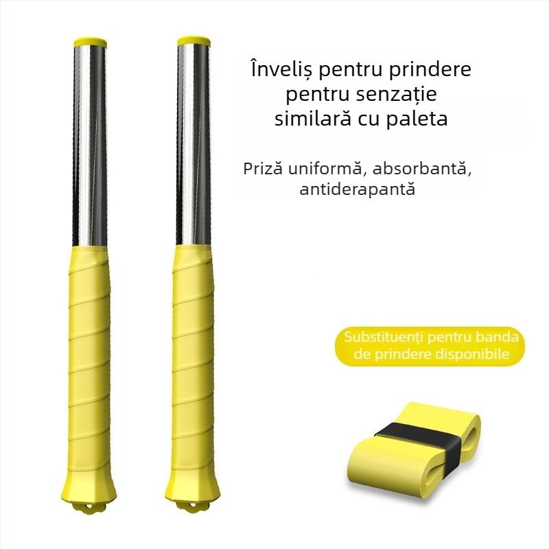 Dispozitiv de antrenament pentru badminton – instrument de antrenament pentru smash solo, cadru din aliaj de aluminiu, 95–100 g, duritate moderată, lovire directă, pentru începători