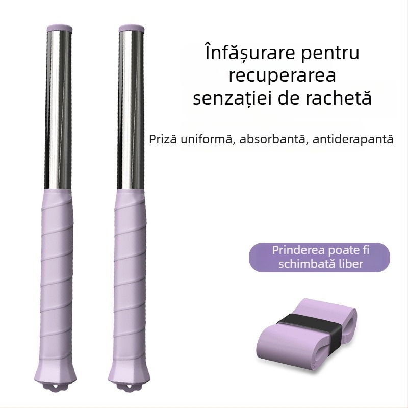 Dispozitiv de antrenament pentru badminton – instrument de antrenament pentru smash solo, cadru din aliaj de aluminiu, 95–100 g, duritate moderată, lovire directă, pentru începători