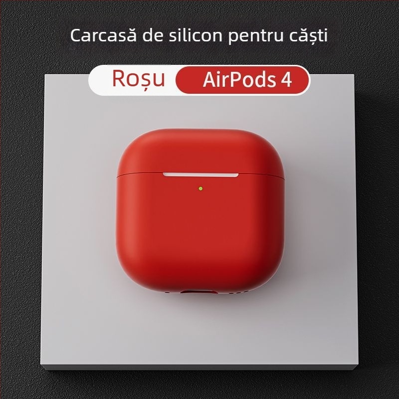 Carcasă de protecție din silicon pentru AirPods Pro 2, AirPods (1–2 Gen) și AirPods (3–4 Gen), cu design gravat