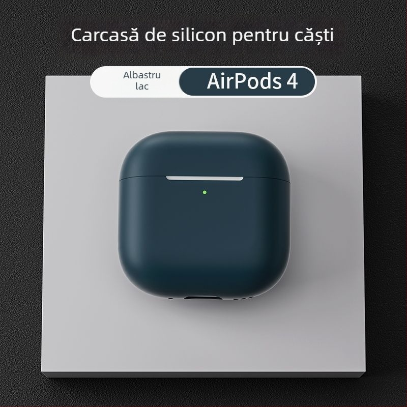 Carcasă de protecție din silicon pentru AirPods Pro 2, AirPods (1–2 Gen) și AirPods (3–4 Gen), cu design gravat