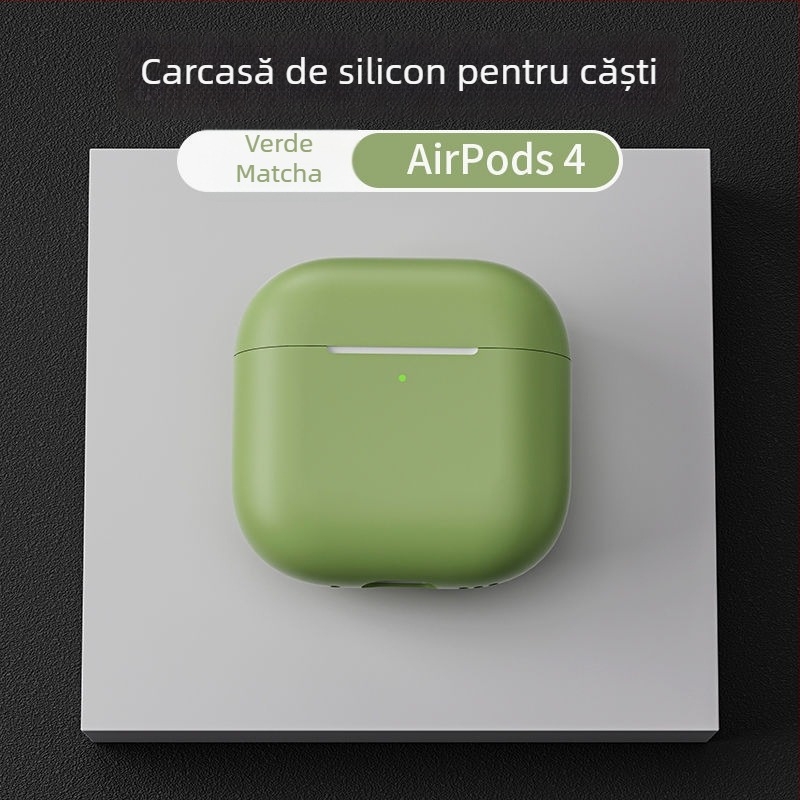 Carcasă de protecție din silicon pentru AirPods Pro 2, AirPods (1–2 Gen) și AirPods (3–4 Gen), cu design gravat