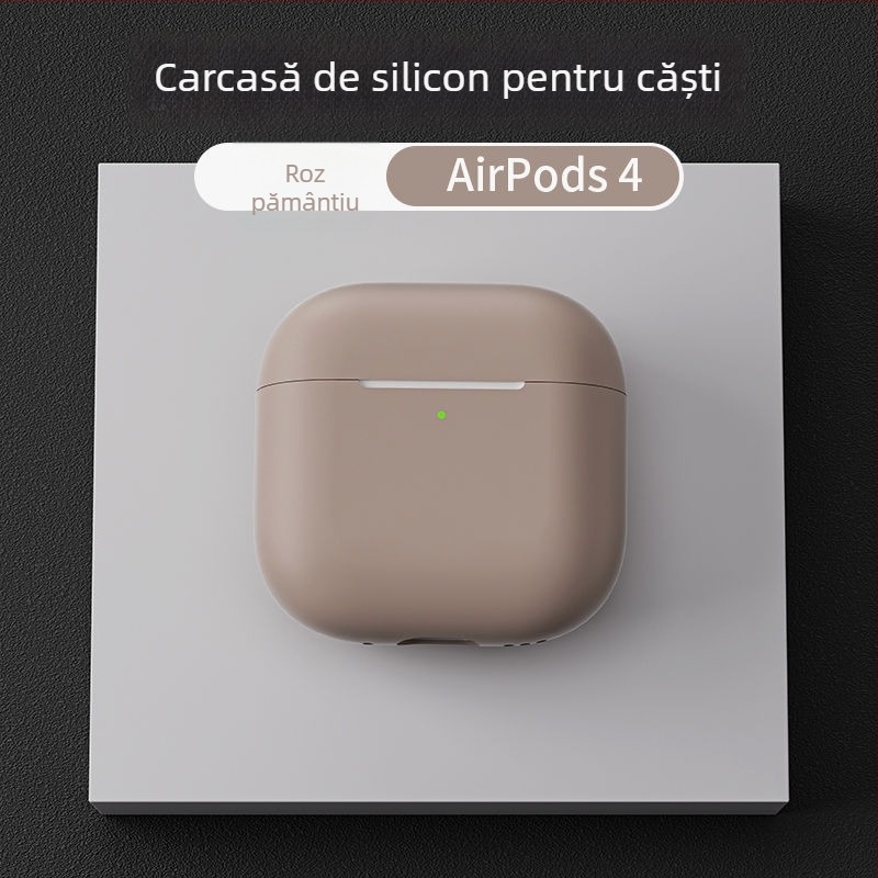 Carcasă de protecție din silicon pentru AirPods Pro 2, AirPods (1–2 Gen) și AirPods (3–4 Gen), cu design gravat