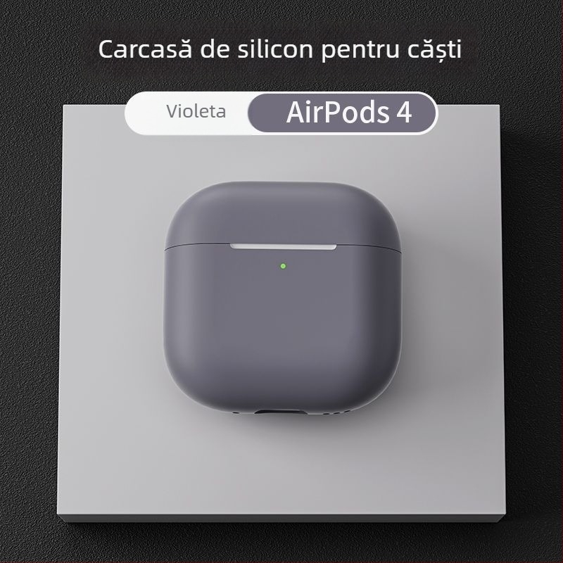 Carcasă de protecție din silicon pentru AirPods Pro 2, AirPods (1–2 Gen) și AirPods (3–4 Gen), cu design gravat
