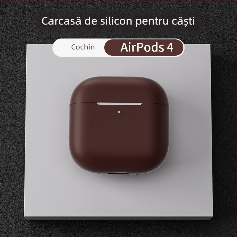Carcasă de protecție din silicon pentru AirPods Pro 2, AirPods (1–2 Gen) și AirPods (3–4 Gen), cu design gravat